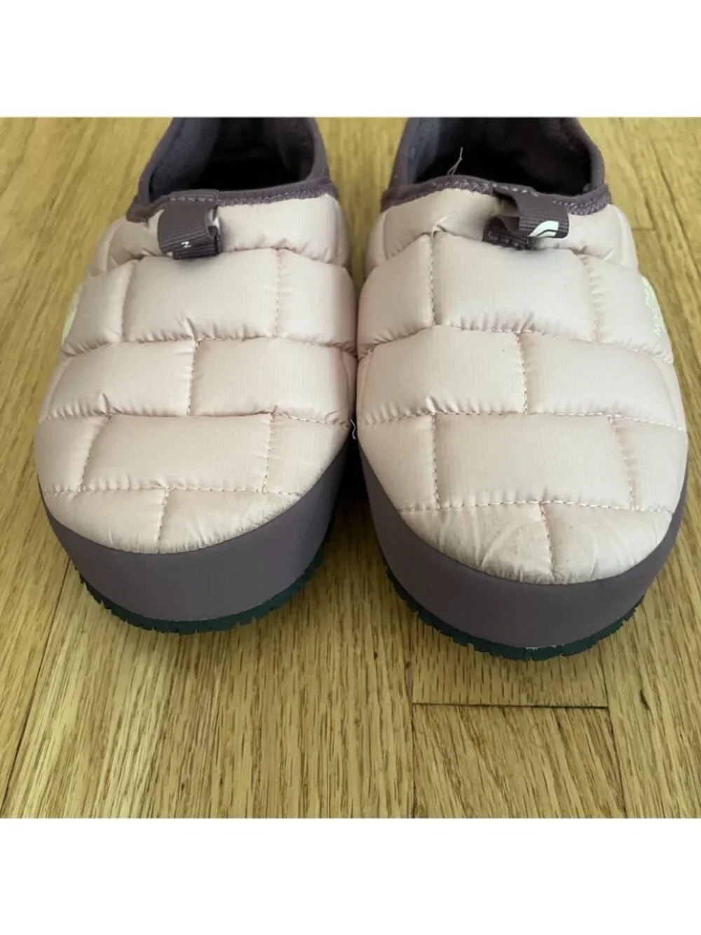 The North Face Kids Thermoball Quilted Slipper Shoes Pink Purple Youth Size 3